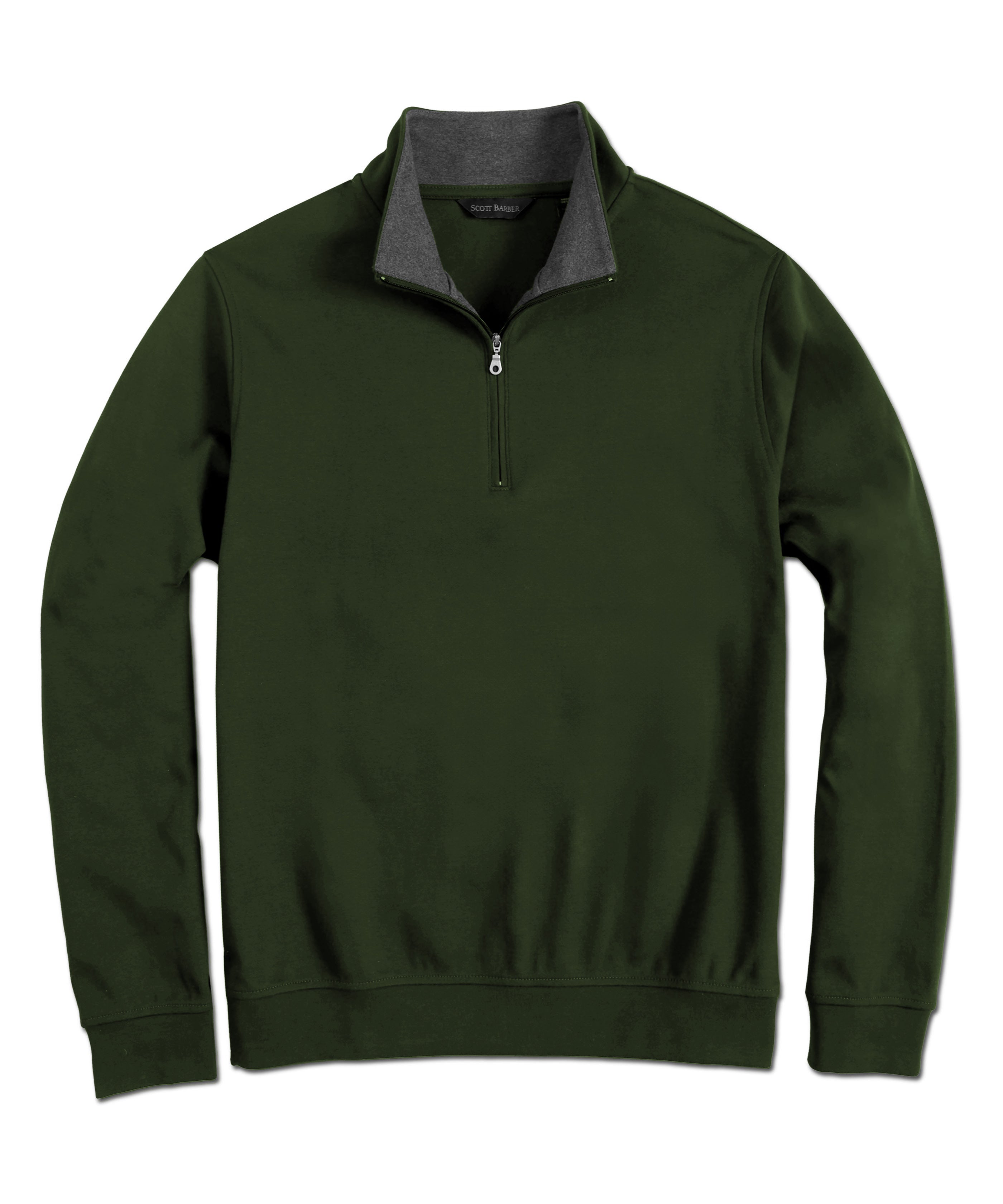 Pima Interlock 1/4 Zip Mock – Scott Barber