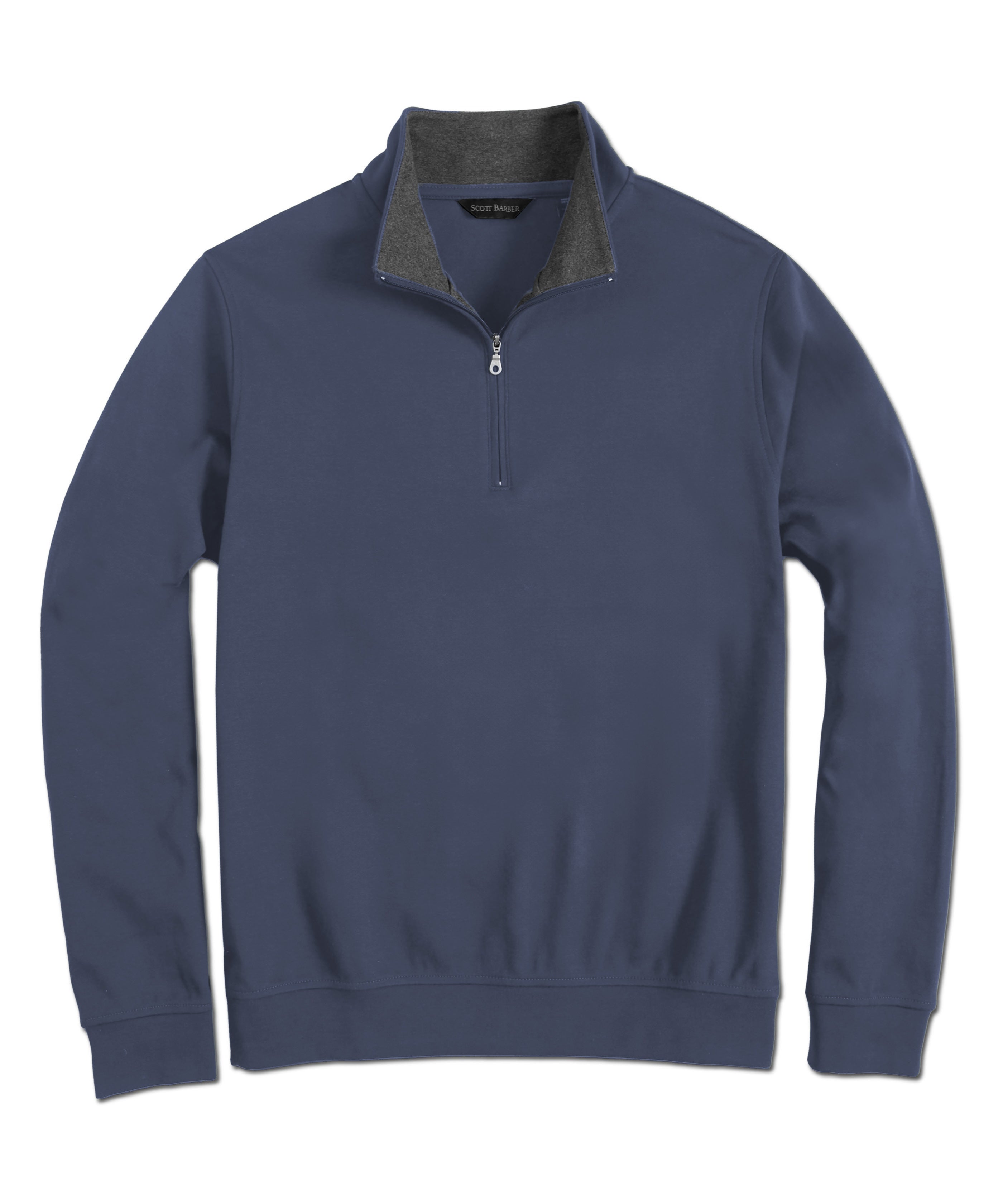Pima Interlock 1/4 Zip Mock – Scott Barber