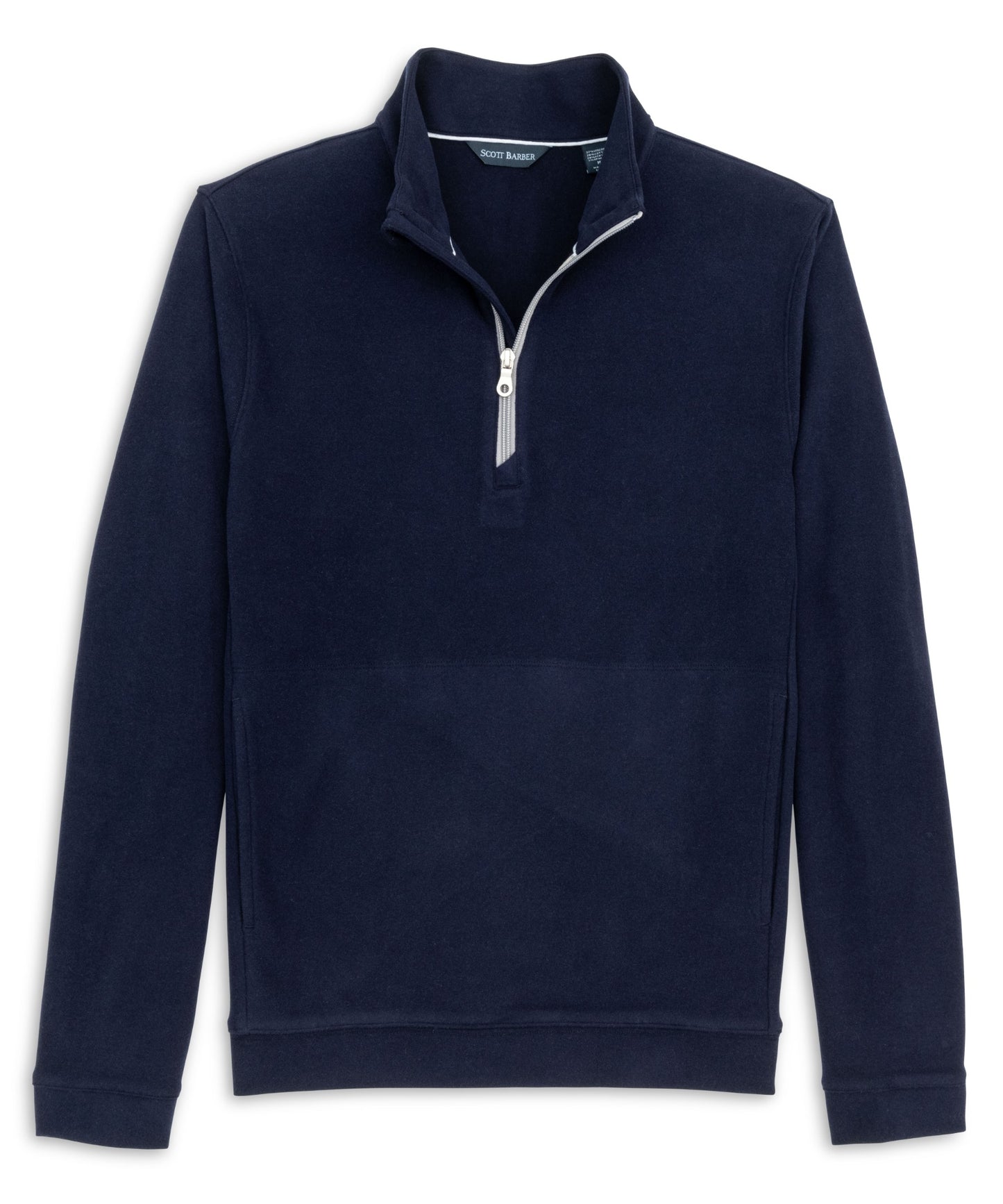 Stretch Fleece Zip Mock