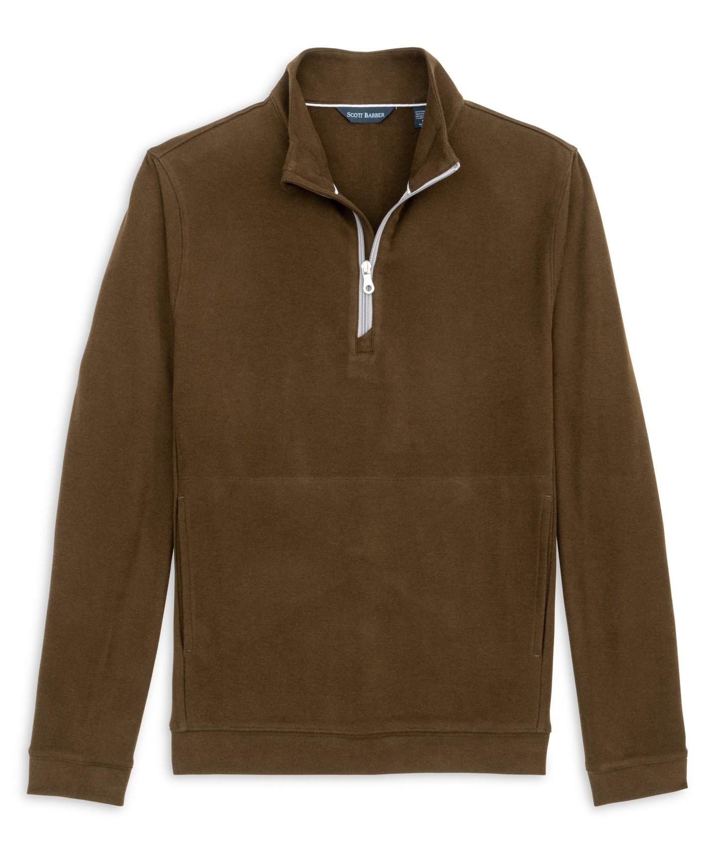 Stretch Fleece Zip Mock