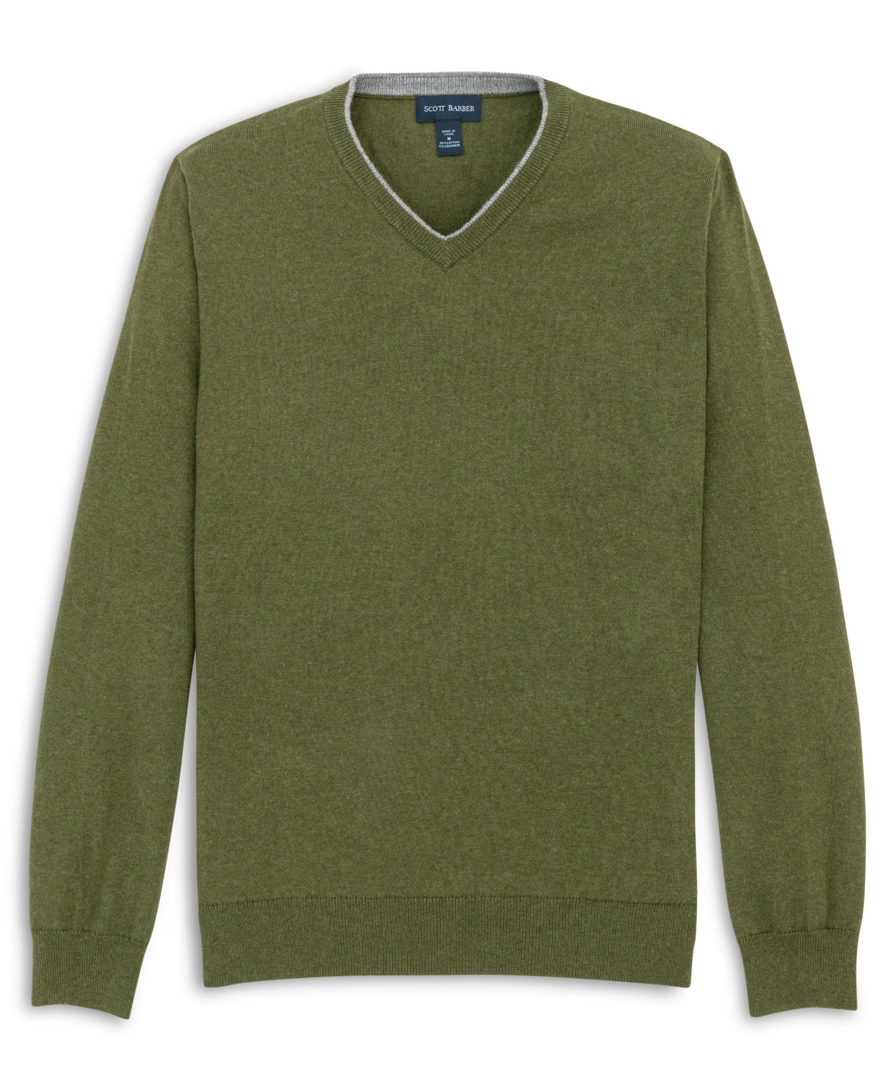 The Classic 12gg Cotton/Cashmere Vee - Scott Barber