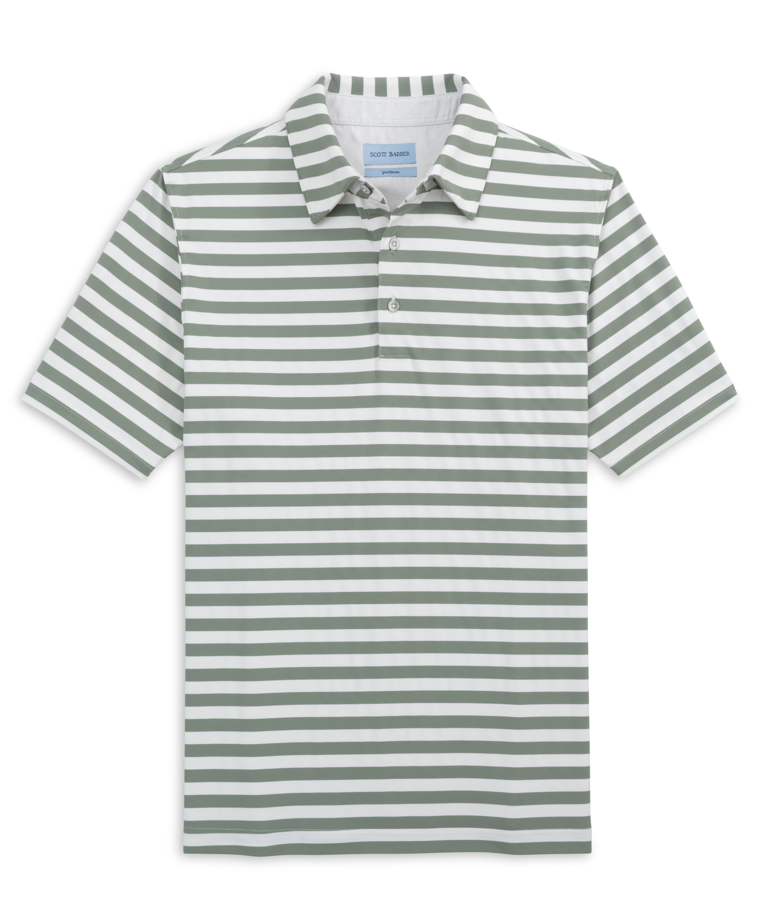 Prep Stripe Peformance Polo – Scott Barber