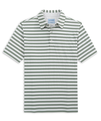 Prep Stripe Peformance Polo - Scott Barber