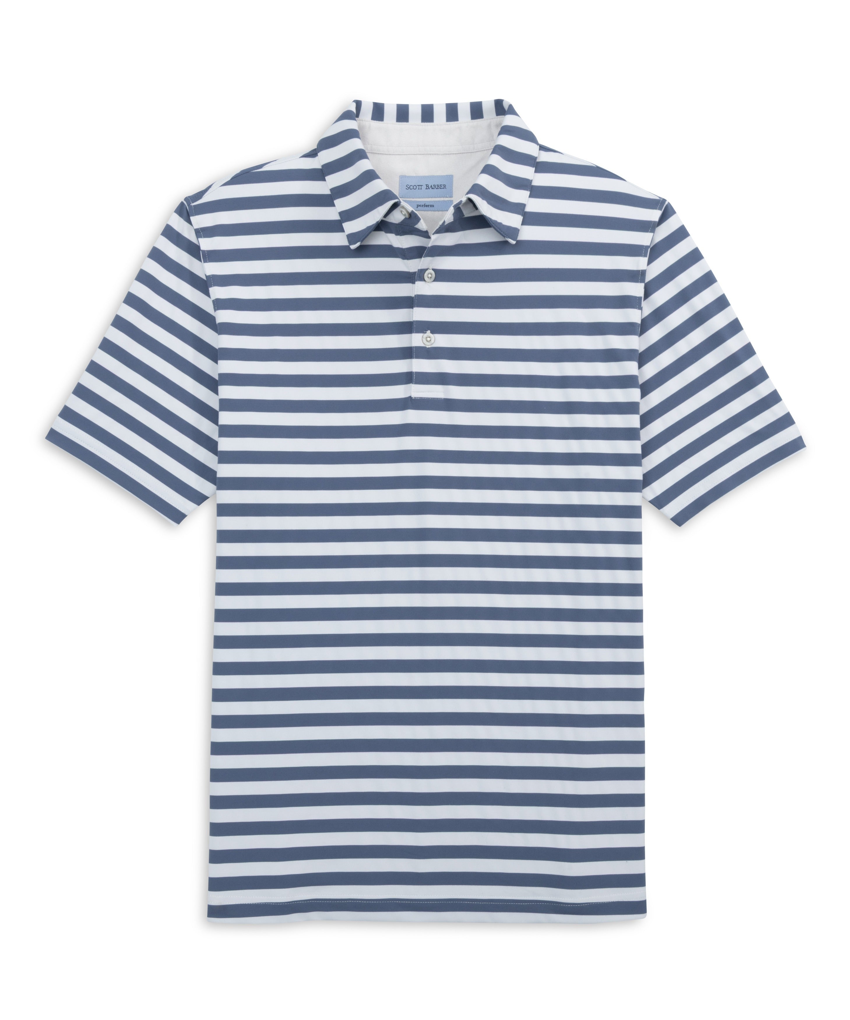 Prep Stripe Peformance Polo – Scott Barber