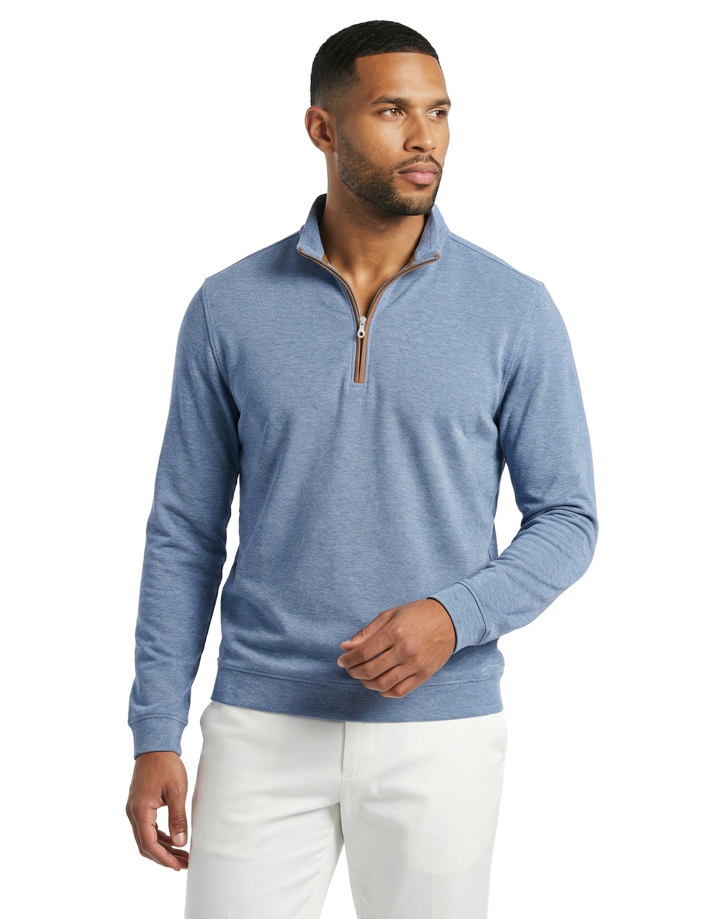 Stretch Heather Fleece Pullover