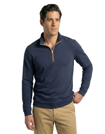 Stretch Heather Fleece Pullover
