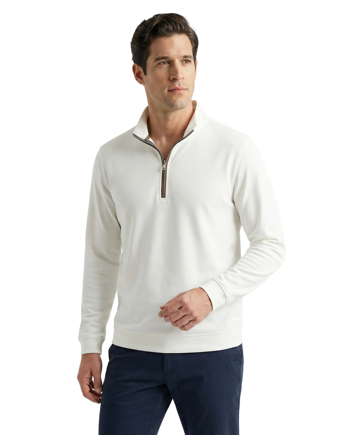 Stretch Heather Fleece Pullover