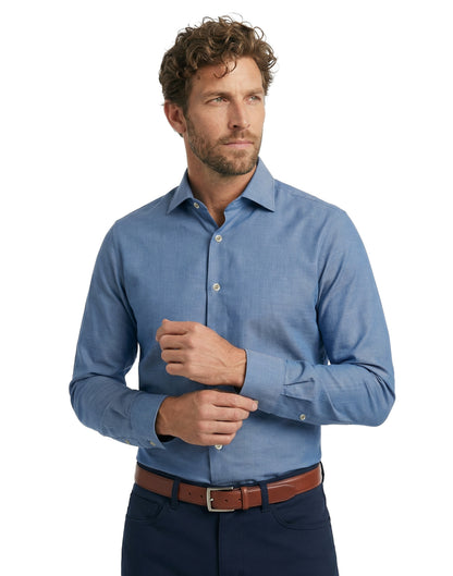 Light Weight Flannel Melange Herringbone