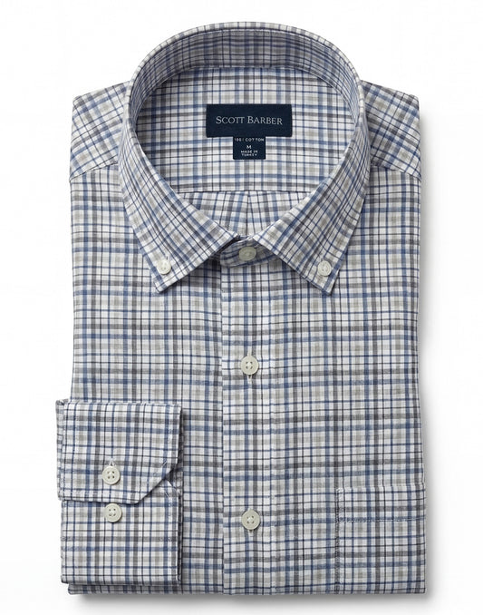 Newport Poplin Heathered Plaid