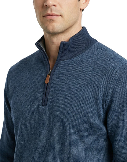 12gg Merino Quarter Zip Sweater