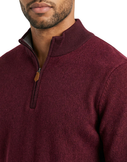 12gg Merino Quarter Zip Sweater