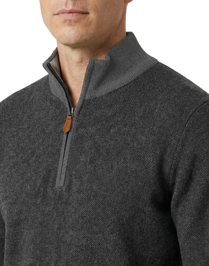 12gg Merino Quarter Zip Sweater