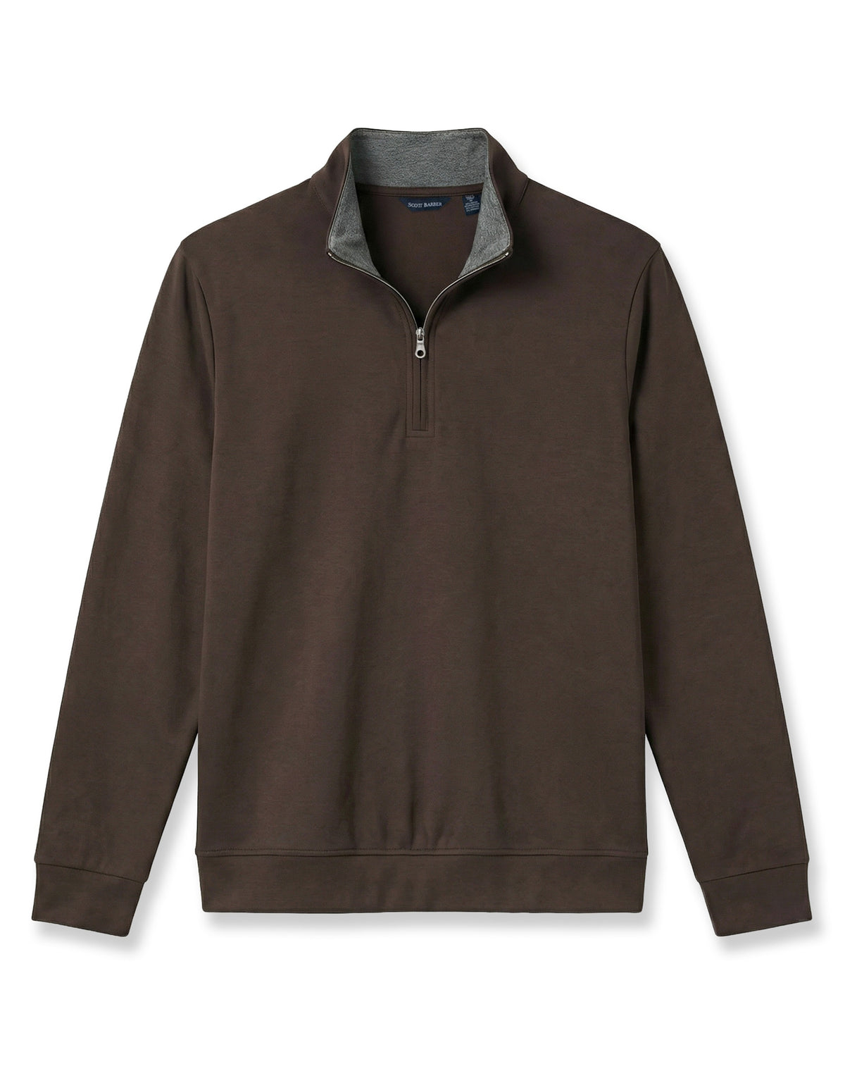 Pima Interlock 1/4 Zip Mock