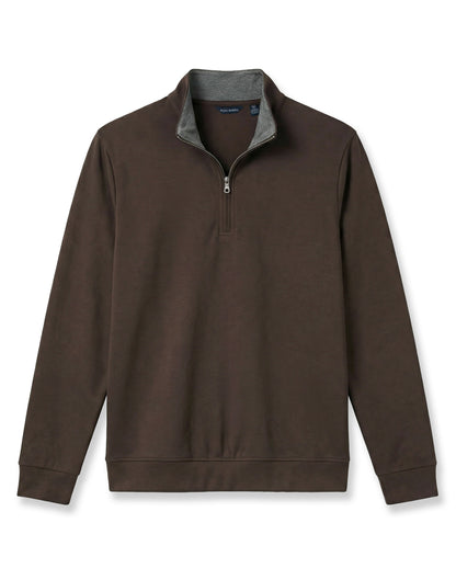 Pima Interlock 1/4 Zip Mock
