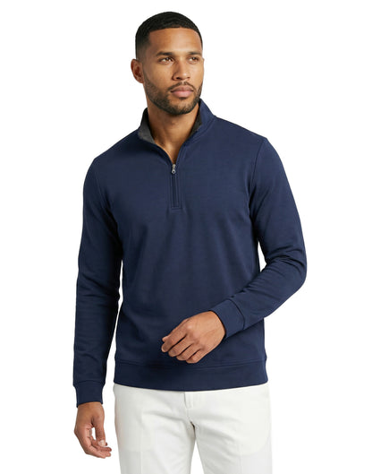 Pima Interlock 1/4 Zip Mock