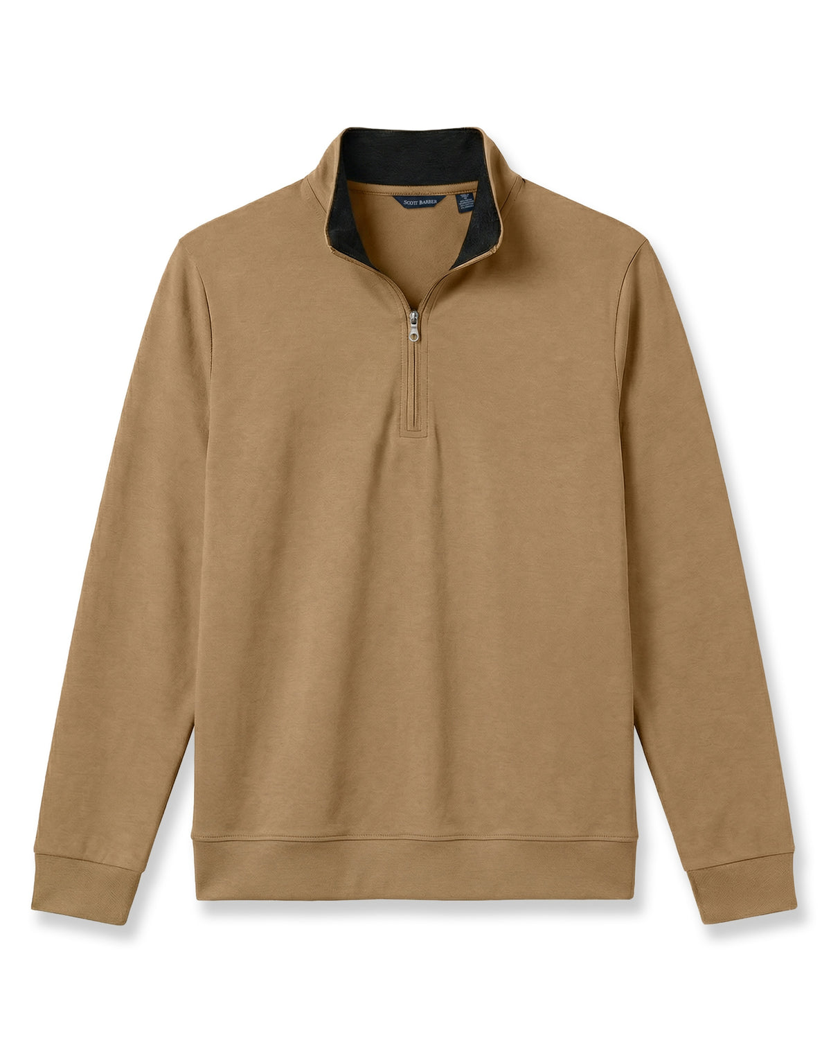 Pima Interlock 1/4 Zip Mock