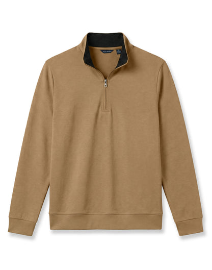 Pima Interlock 1/4 Zip Mock
