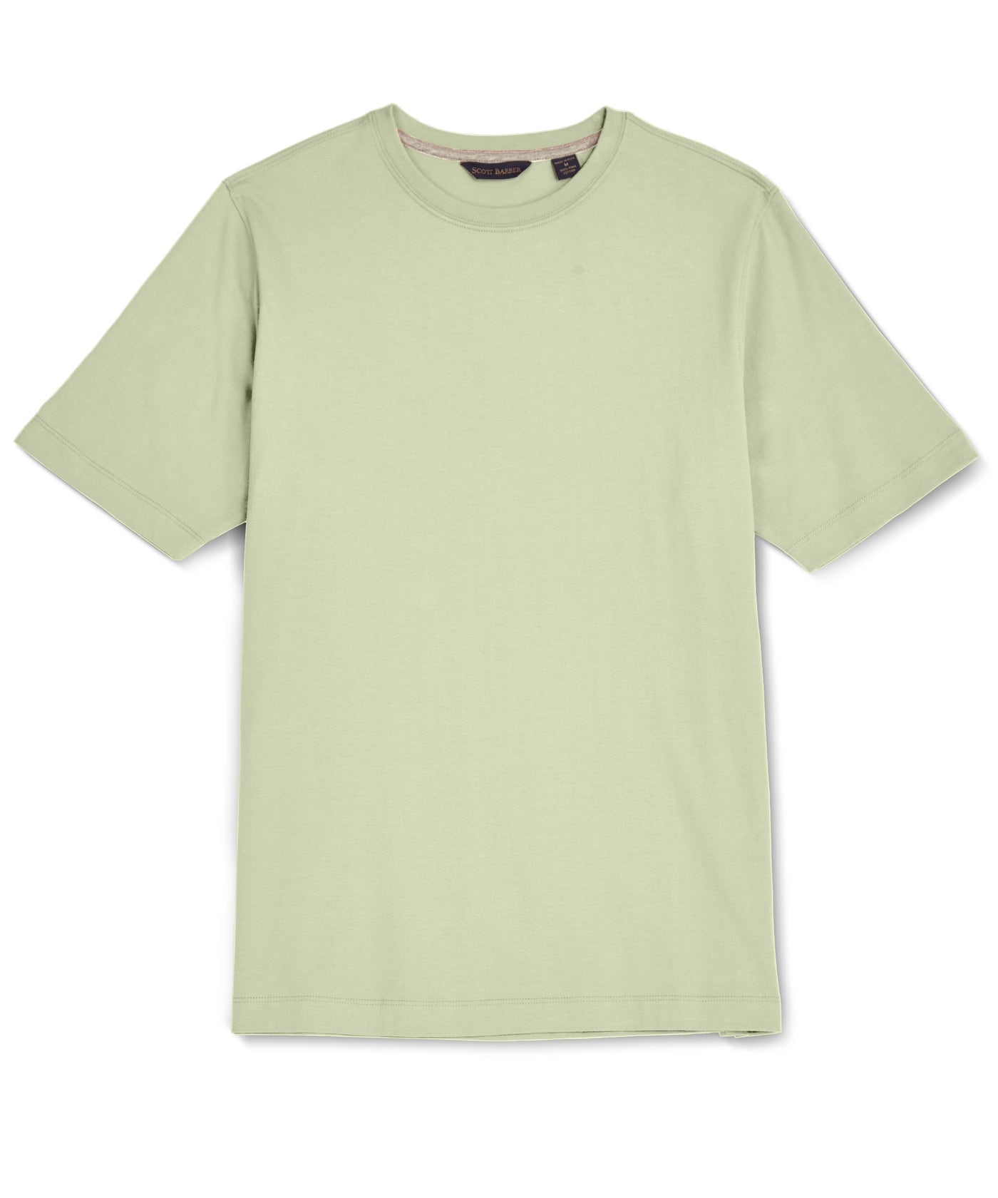 Pima Cotton Short Sleeve Crew Tee, Off White - Scott Barber